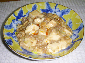 白マーボー豆腐